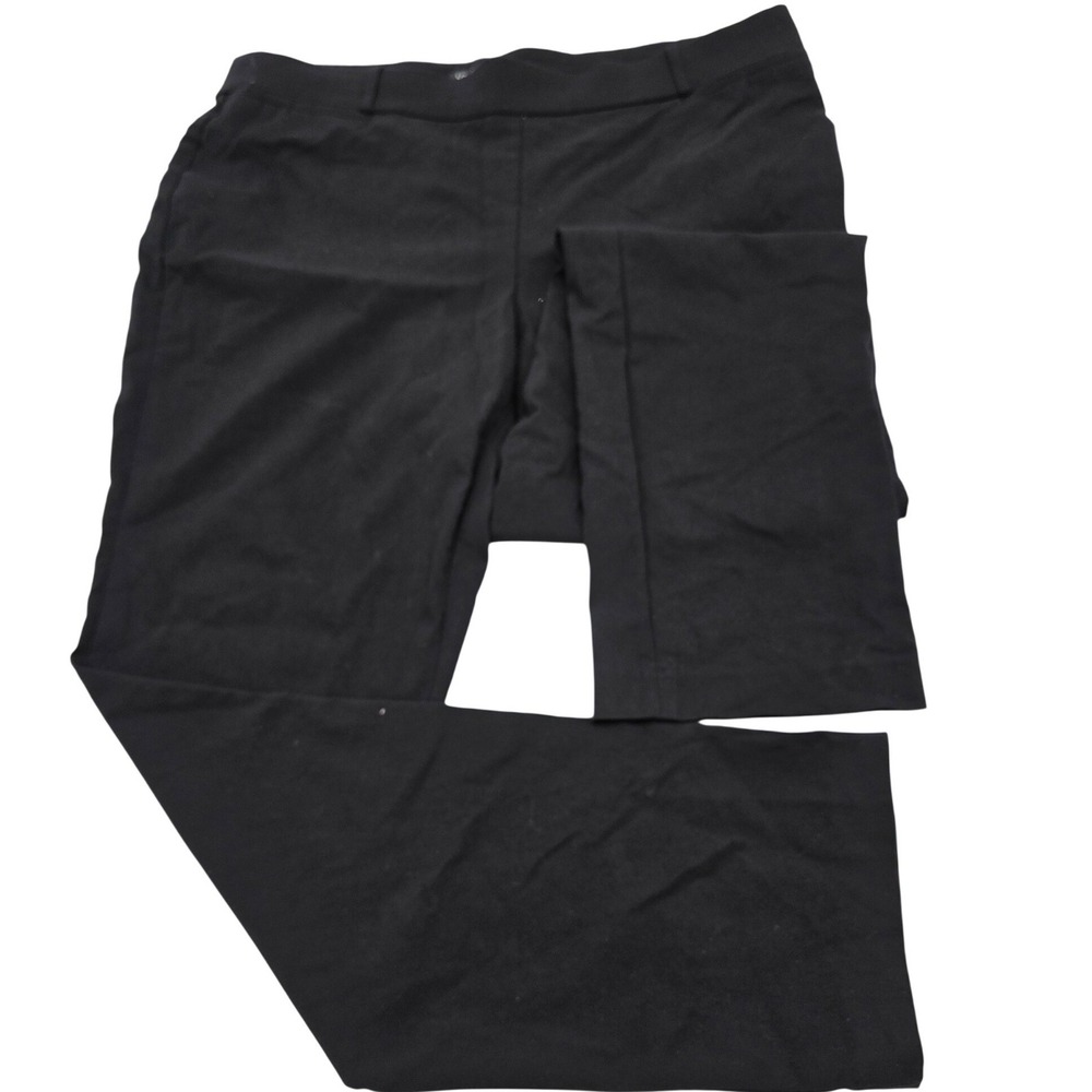Pull On Workwear Women Pants 16W Black Audra Classic Career Minimalist  Business